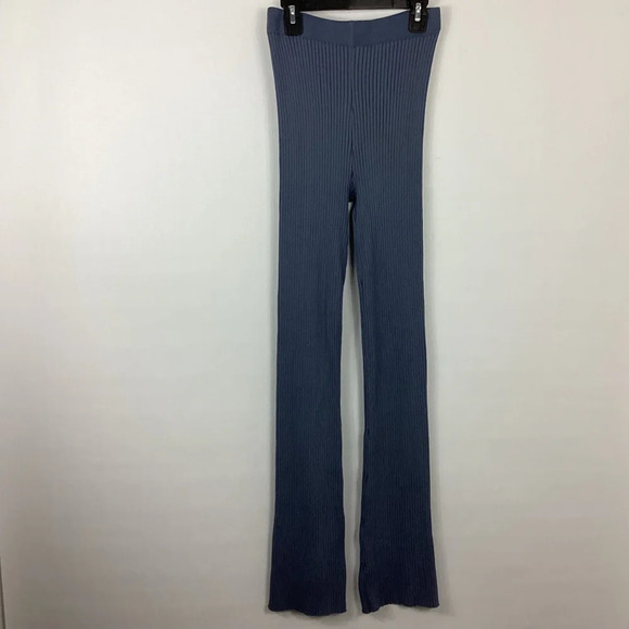 Zara Ribbed Bootcut Flare Pants Size Small - Picture 1 of 6